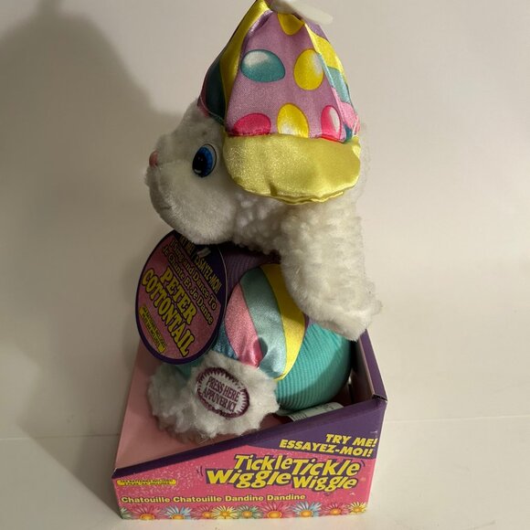 Tickle Tickle Wiggle Wiggle Bunny Rabbit Sunflower Peter Cottontail Musical - Picture 2 of 7
